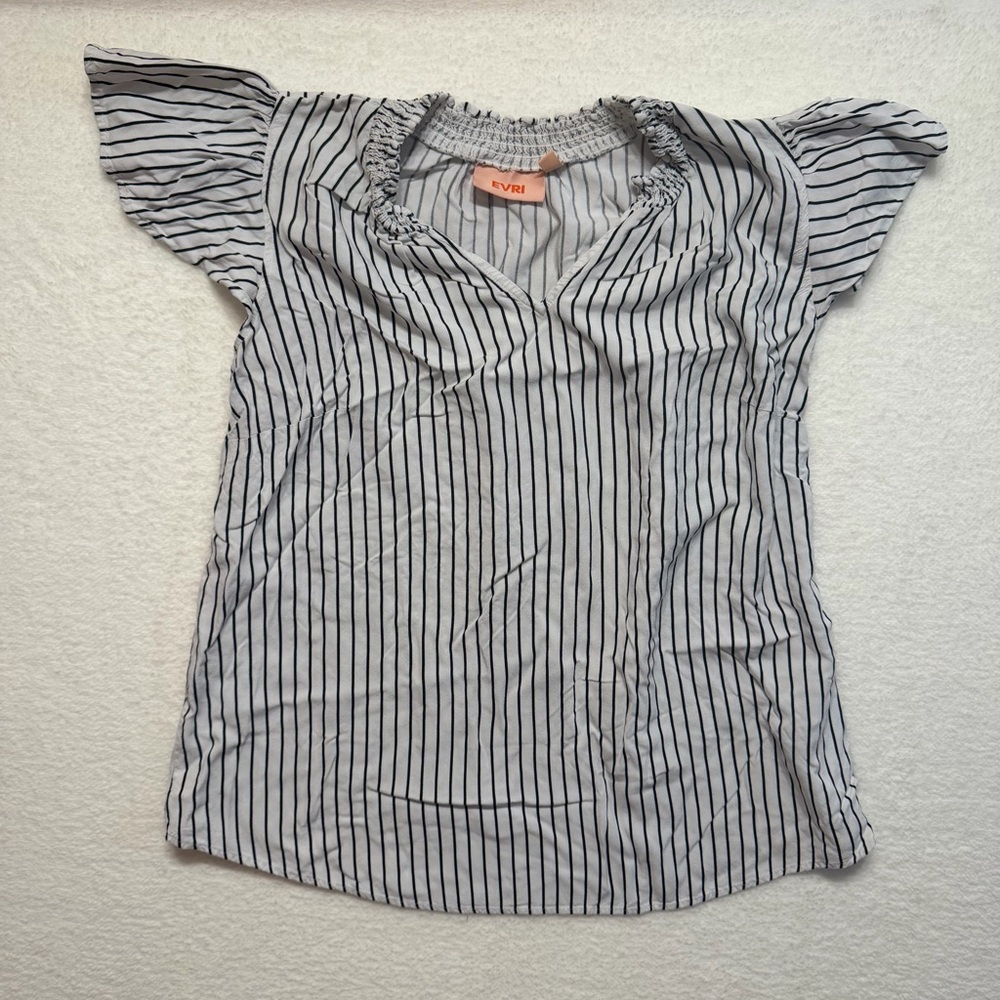 EVRI Women's Striped Tee Size 0X